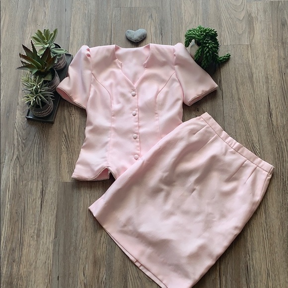 Vintage skirt and jacket set